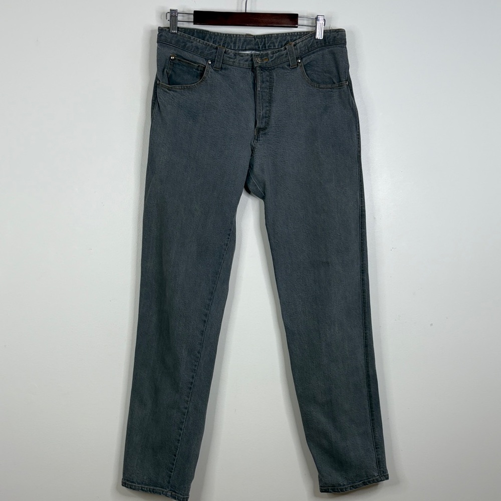 Nasty Pig Jeans Mens 33 x 31 Gray Cotton Denim Tapered Leg Button Fly